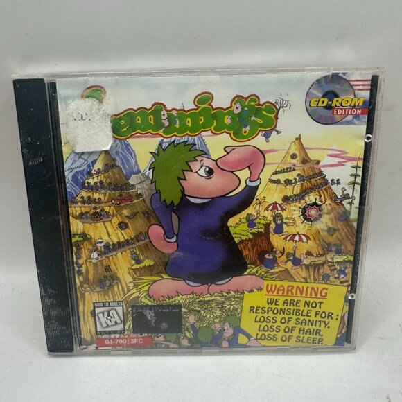 Lemmings CD-ROM Edition Vintage PC Game 1991 Psygnosis - Picture 1 of 5